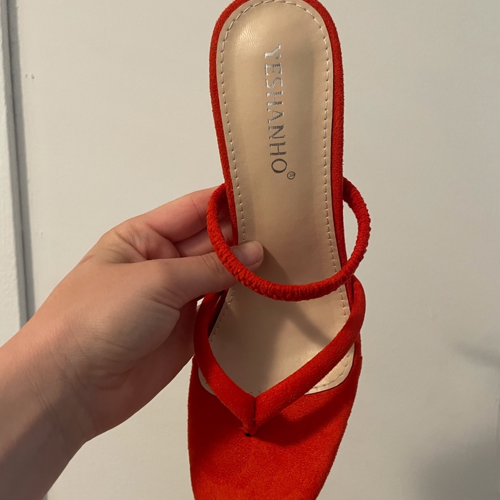 Orange heels